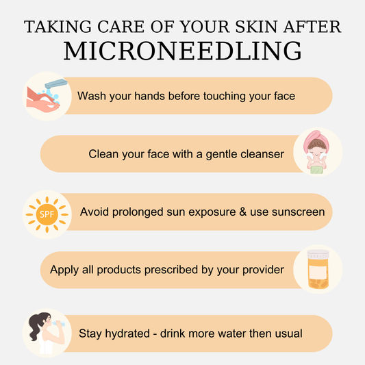 taking care of your skin after microneedling