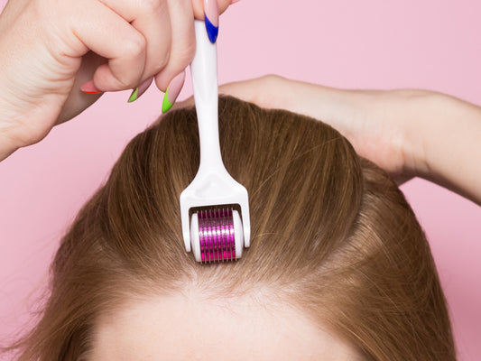 What is the effect of microneedling on hair?