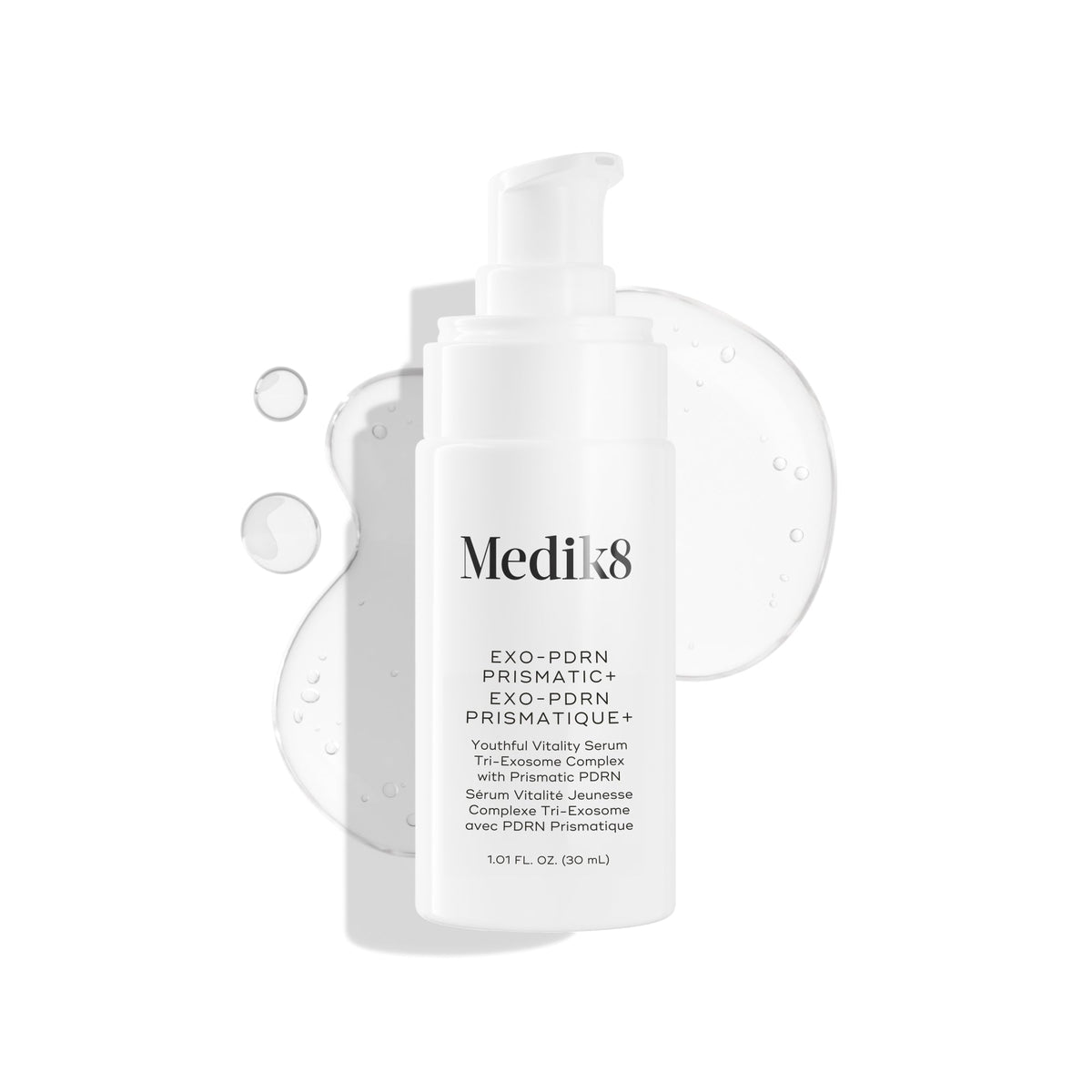 Medik8 Exo-PDRN Prismatic+ 30ml serum pump bottle
