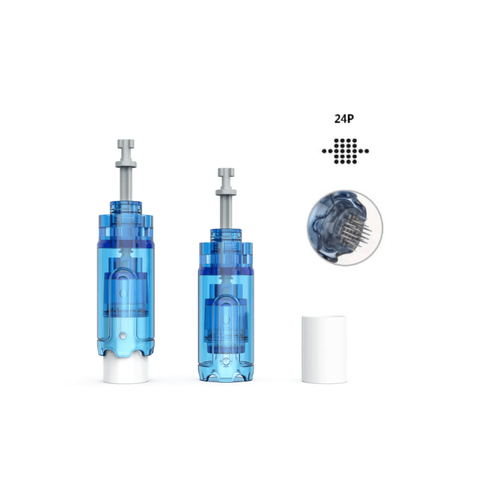 24 Pin Replacement Cartridges for Dr. Pen A20 Advanced Microneedling Pen (10 Pack)