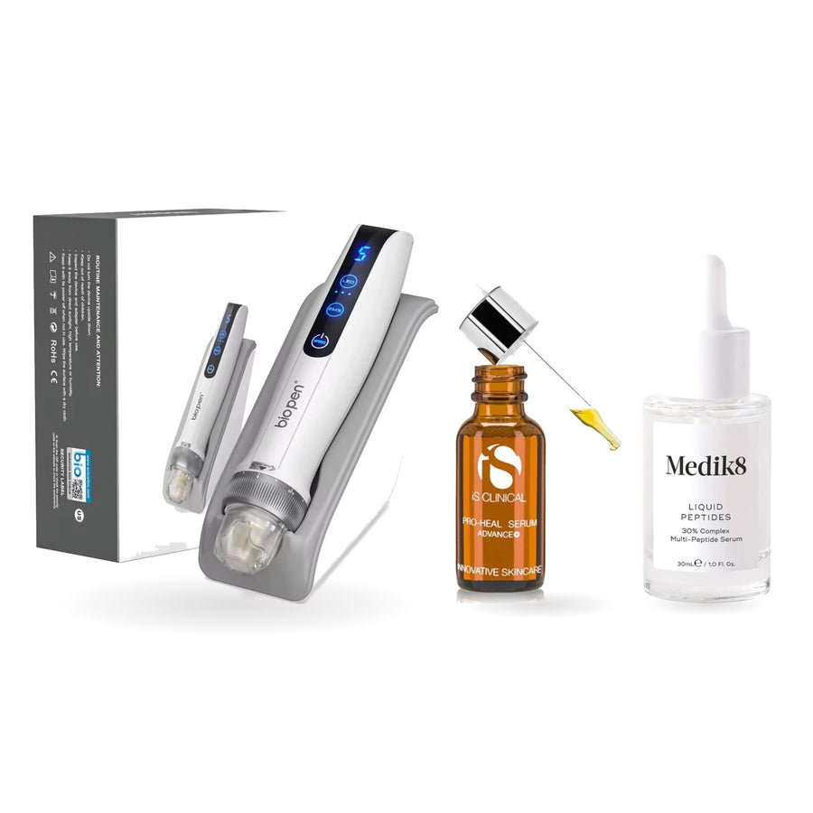 Bio Pen Q2 with iS Clinical Pro-Heal Serum Advance+ and Medik8 Liquid Peptides
