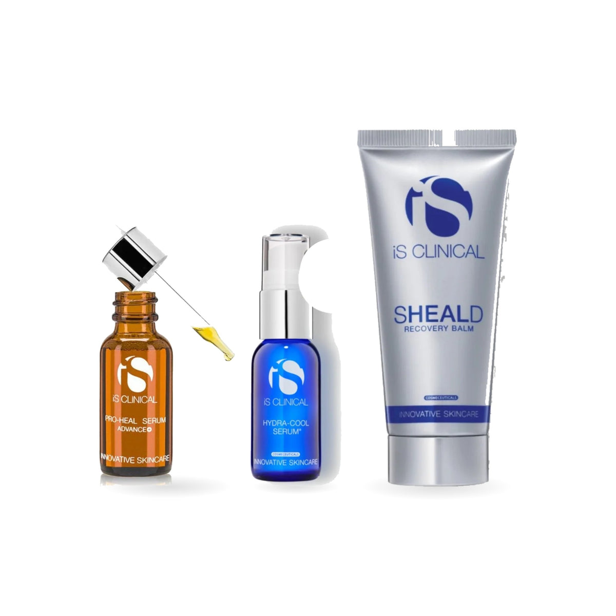 iS Clinical Pro-Heal Serum Advance+, Hydra-Cool Serum and Sheald Recovery Balm