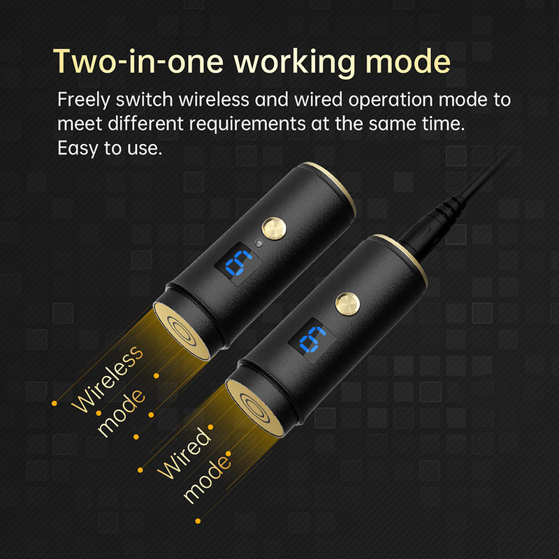A8S rechargeable battery beside the separate wired power module